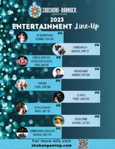 Shoshone-Bannock Casino Hotel Live Entertainment Announcement
