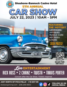 Shoshone-Bannock Casino Hotel Announces 5th Annual Car Show and Concert