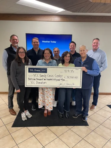 D.L. Evans Bank donates $31,250 to Your Community Connection (YCC Family Crisis Center) 