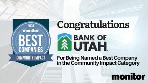 Bank of Utah Named a Monitor 2026 Best Company for Community Impact